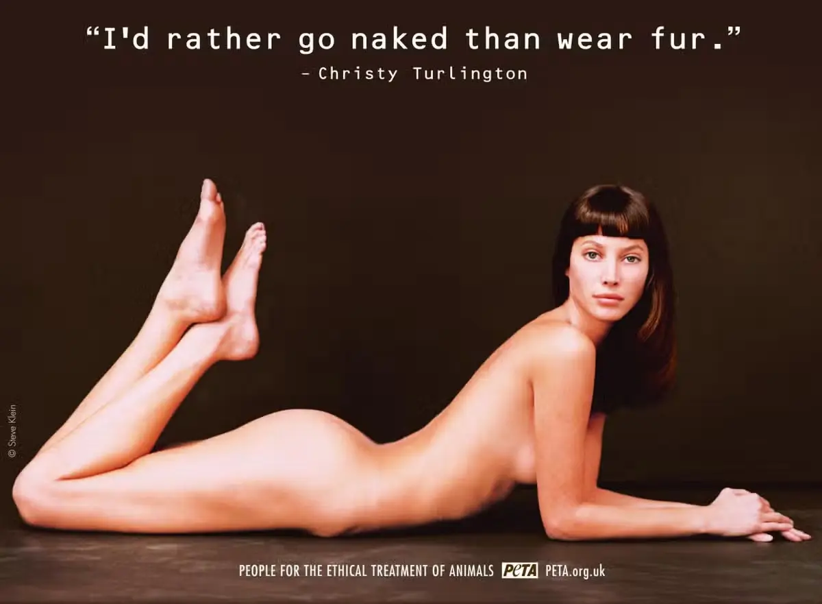 PETA　I'd rather go naked than wear fur.